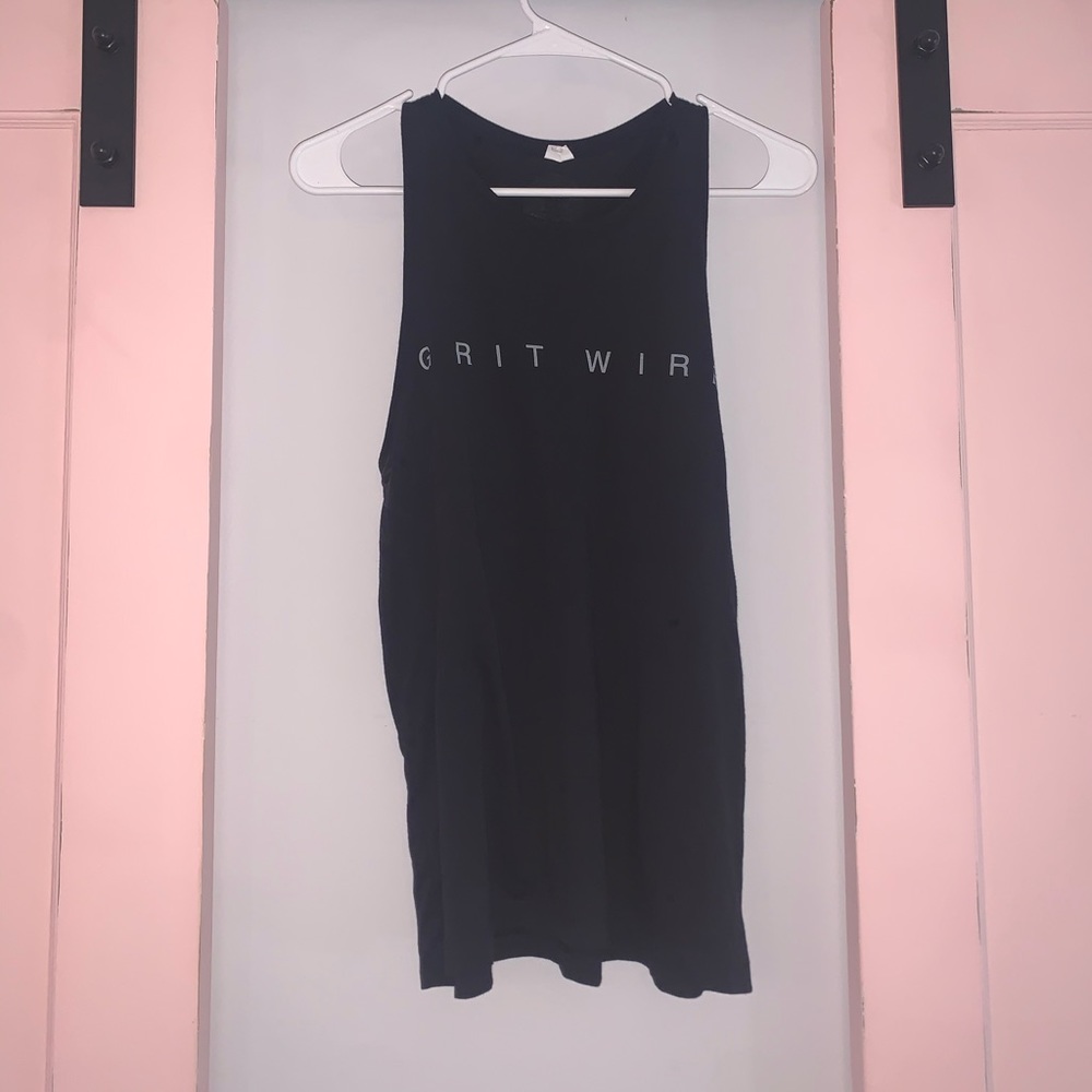 Grit Wire Black Muscle tank top - medium / large